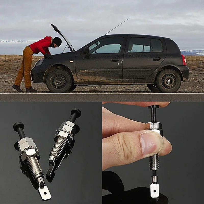 2PCS Universal Car Alarm Security Adjustable Auto Truck Hood Door Pin Switch | Switches & Relays