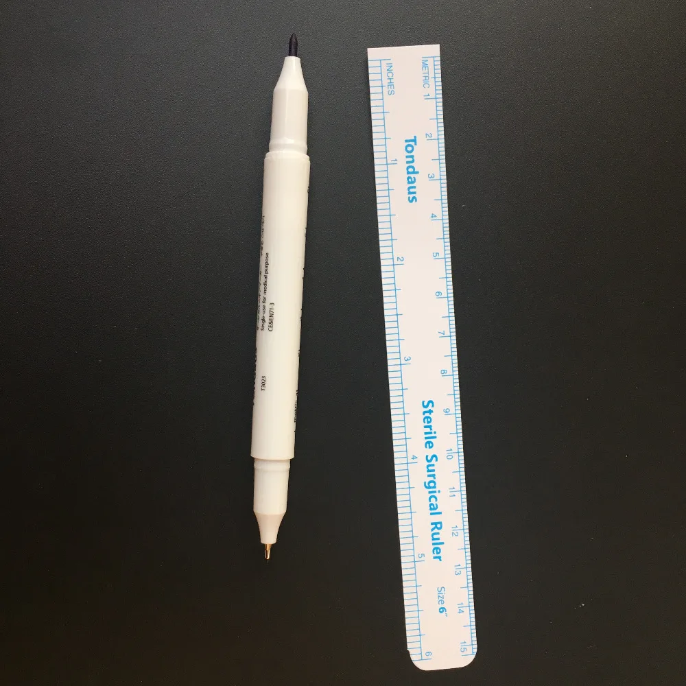 10 шт. фиолетовый позиционирующий маркер для бровей с измерительными