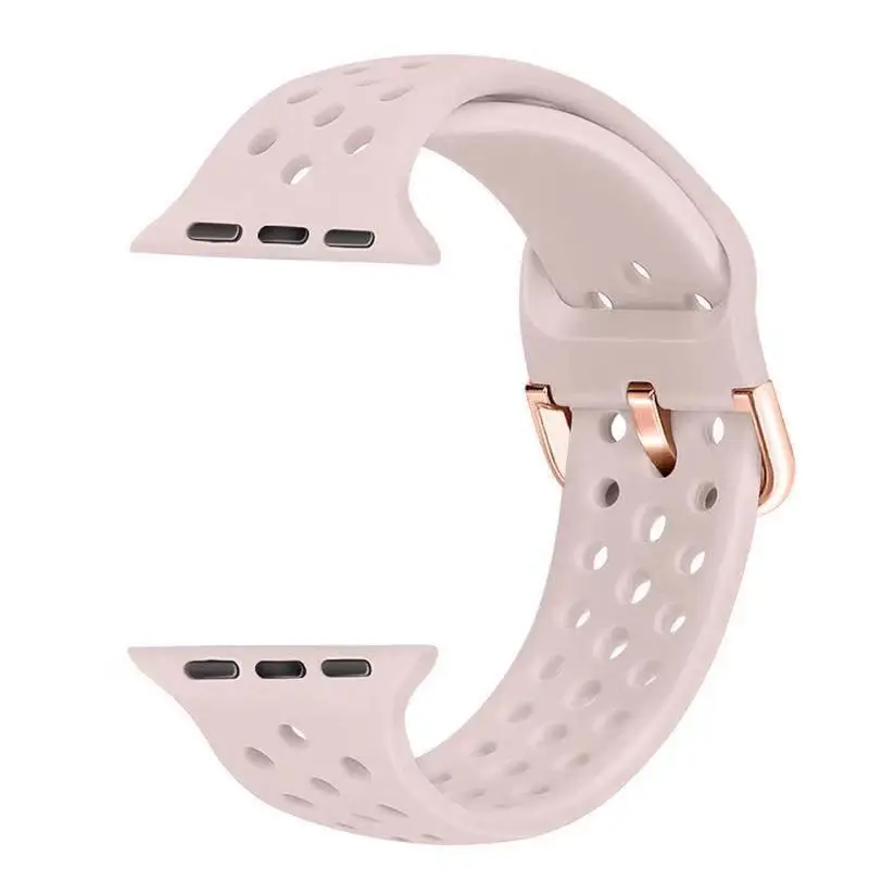 Силиконовый ремешок для Apple Watch 40 мм 44 спортивный браслет резиновый Iwatch 5 38 42 1 2 3