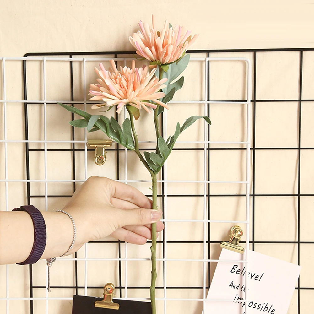 

1 PC Crab Claw Chrysanthemum Artificial Flower Bouquet for Wedding Home Decoration DIY Scrapbooking Garland Decor Fake Plant