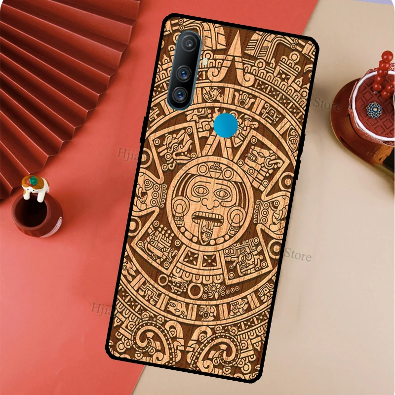 Чехол с календарём Mayan и деревянным рисунком для Realme 8 Pro C3 C11 C15 C21 Q3 6 7 GT Neo чехол OnePlus