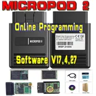 2021 новинка онлайн 17.04.27 MICROPOD 2 диагностический инструмент для ChryslerDodgeJeep многоязычный сканер MicroPod2