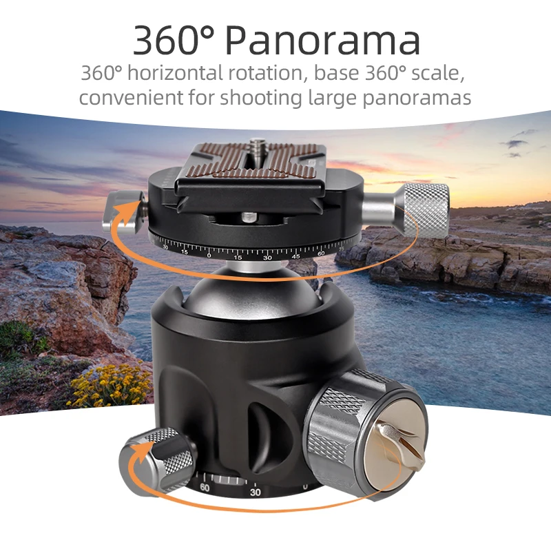 Шаровая Головка штатива XILETU LG44 панорамная головка для видео низкий центр тяжести