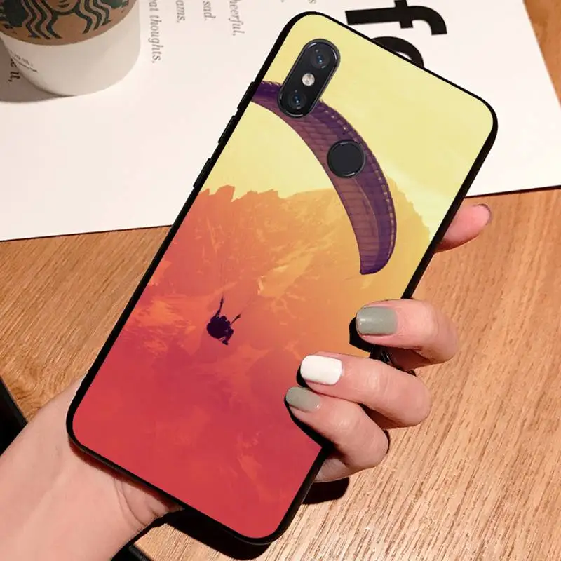 

landscape Sports Paragliders soft shell Phone Case For Xiaomi Redmi note 7 8 9 t k30 max3 9 s 10 pro lite