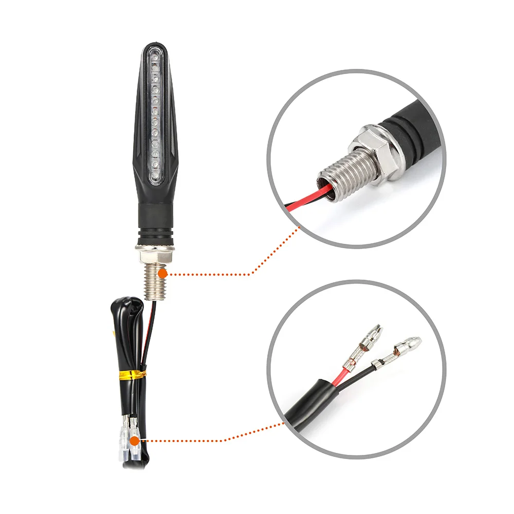 Универсальный светодиодный указатель поворота для мотоцикла поворотный