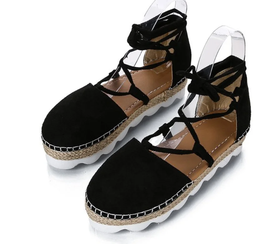 

Breathable Sexy Women Flats Shoe Gladiator Sandals Lace Up Summer Shoes Ladies Casual Sandals Hollow Out Sandalias