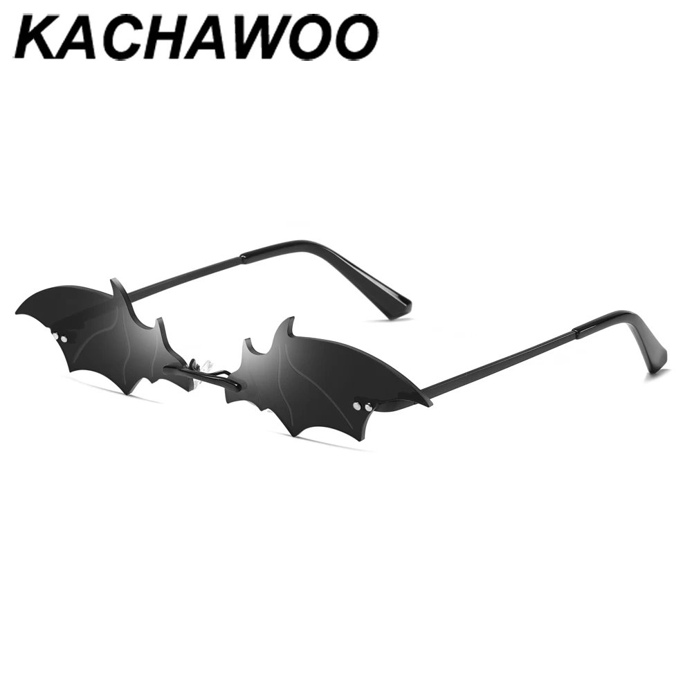 Женские и мужские винтажные солнцезащитные очки Kachawoo без рамки|Женские очки| |