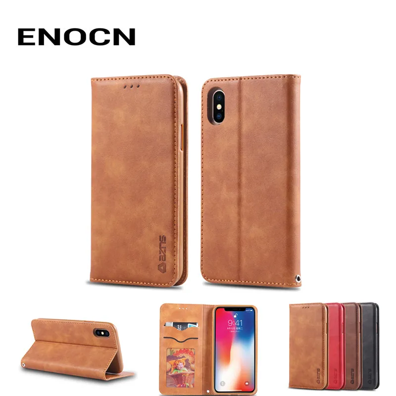 Магнитный флип-чехол для iphone XS MAX чехол кожаный кошелек с отделениями карт