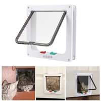 pet smooth non deformation flap 4 switch modes easy to install safety abs quiet pet cats security pet door flap for pet
