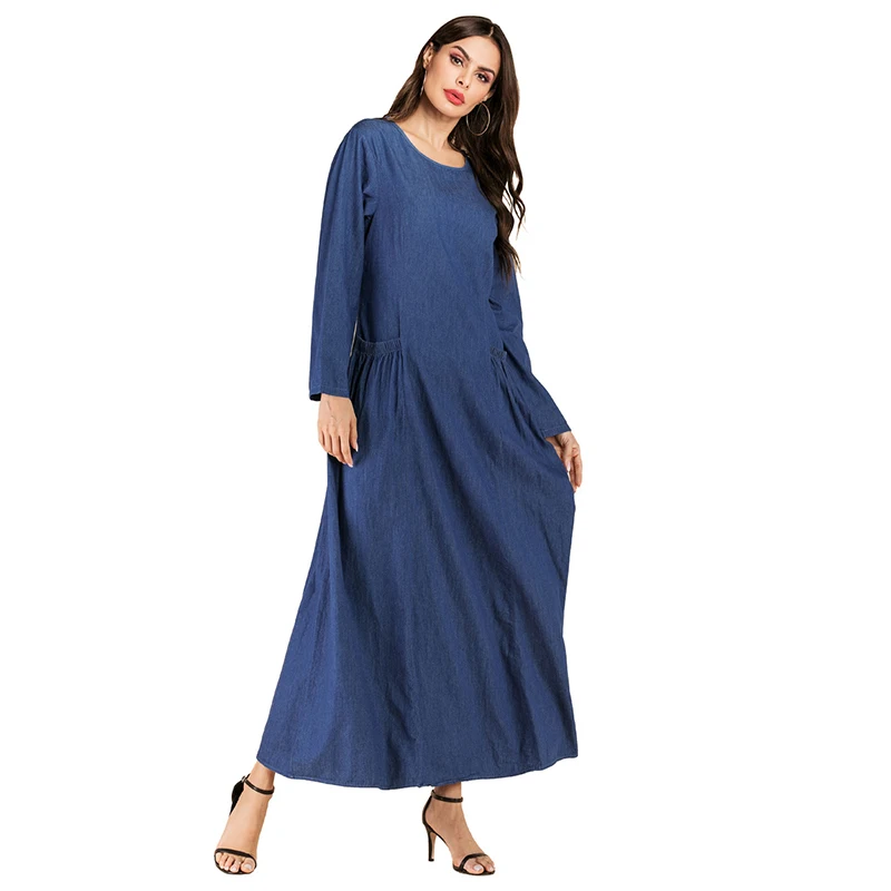 Новинка мусульманское платье абайя Дубай мусульманская одежда турецкий кафтан