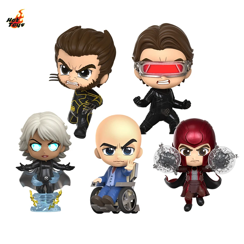 

Genuine Original HotToys Marvel X-Men Series Wolverine Magneto Professor X COSBABY Mini Collectible Figure Toys