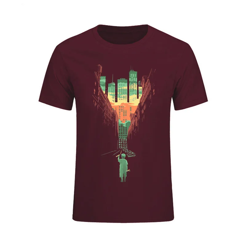 Новинка 2020 футболка мужские Забавные футболки с круглым воротником оптовая