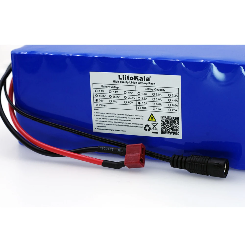 

Original Liitokala 36V 6Ah 10S3P 18650 Rechargeable battery pack ,modified Bicycles,electric vehicle 36V Protection with PCB