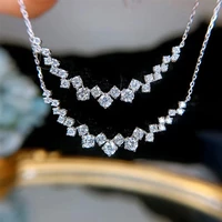 dodo white gold color pendants necklace for women smiley design neck chain cubic zirconia wedding jewelry cadenas mujer dd634