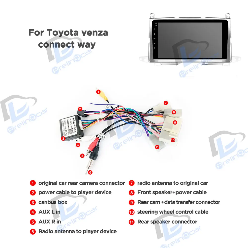 4G LTE чистая навигация плеер android 8,1 система стерео для Toyota Vista venza 2009-2013 лет gps мультимедиа плеер радио