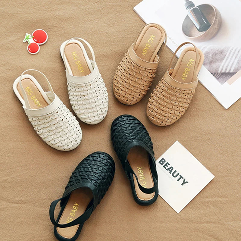 Летние сандалии для девочек С петлей на пятке Детская одежда платье принцессы в