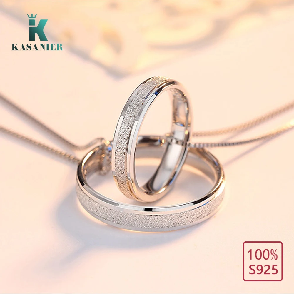 Роскошное серебряное матовое кольцо KASANIER романтическое обручальное для