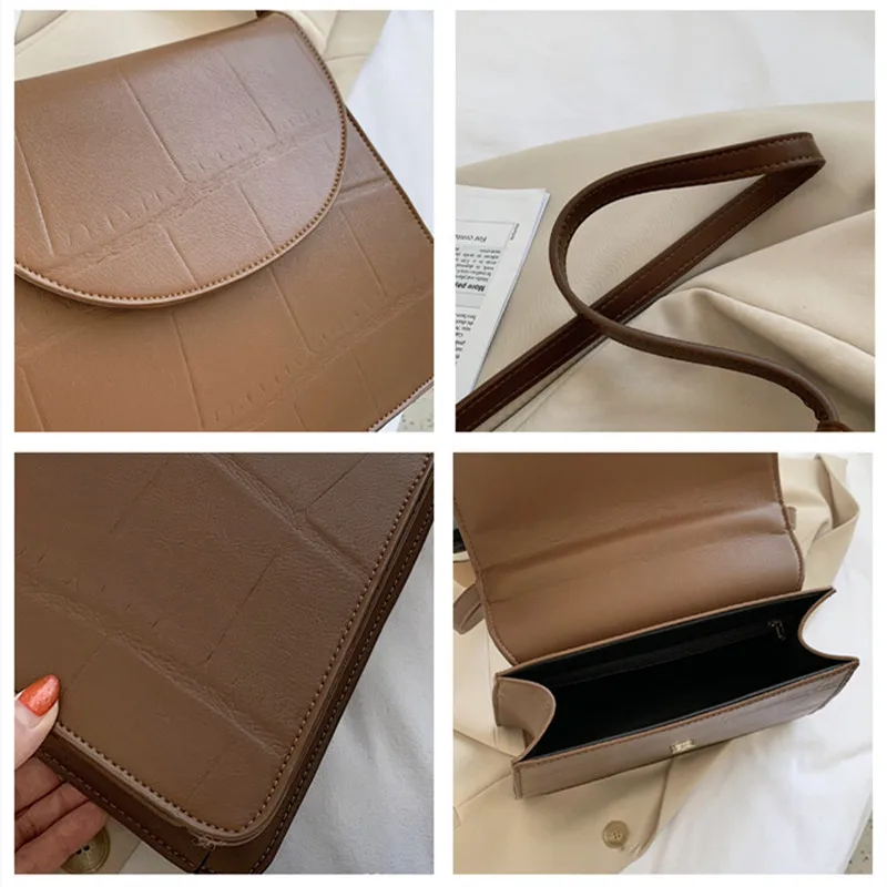 

Brands Women's Bags 2020 Autumn New Luxury Portable Shoulder Bag Lady Fashion Large Capacity Vintage Stone Pattern Underarm Bag