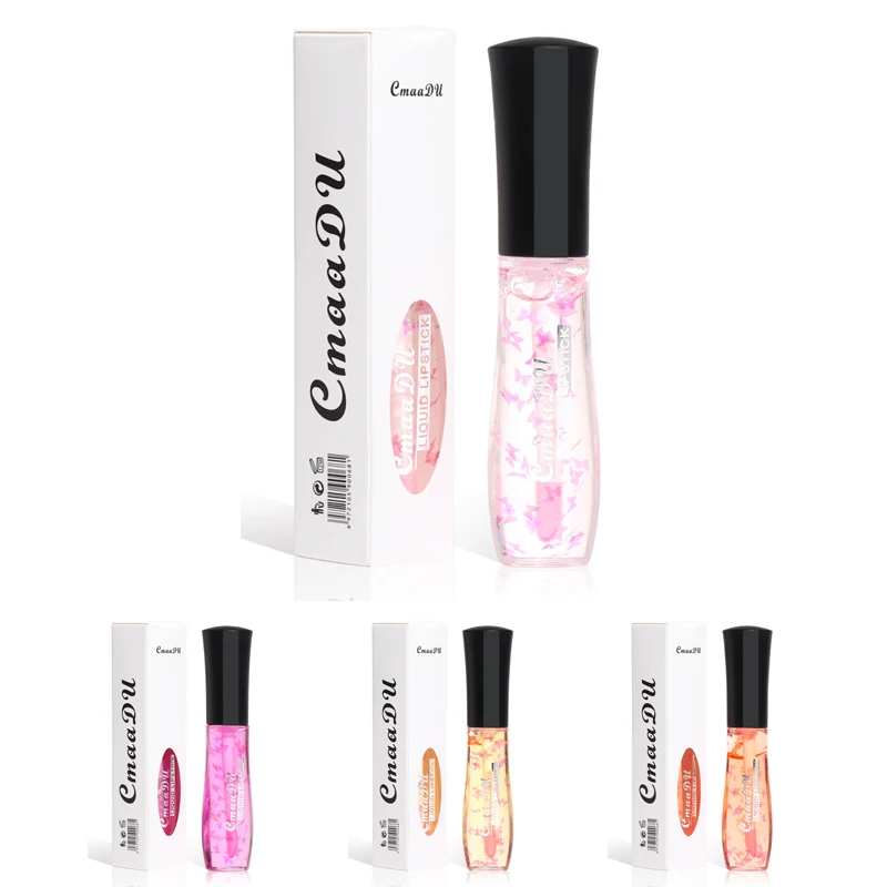 4 цвета для губ масло ароматическая блеск уплотняет карандаш с ароматом желе