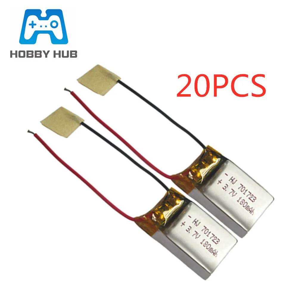Аккумулятор Lipo 3,7 в 180 мА · ч для Syma S107G S111G S109G RC airplane beauty Linda шестиосевой самолет X900 X901 701723 20 шт.