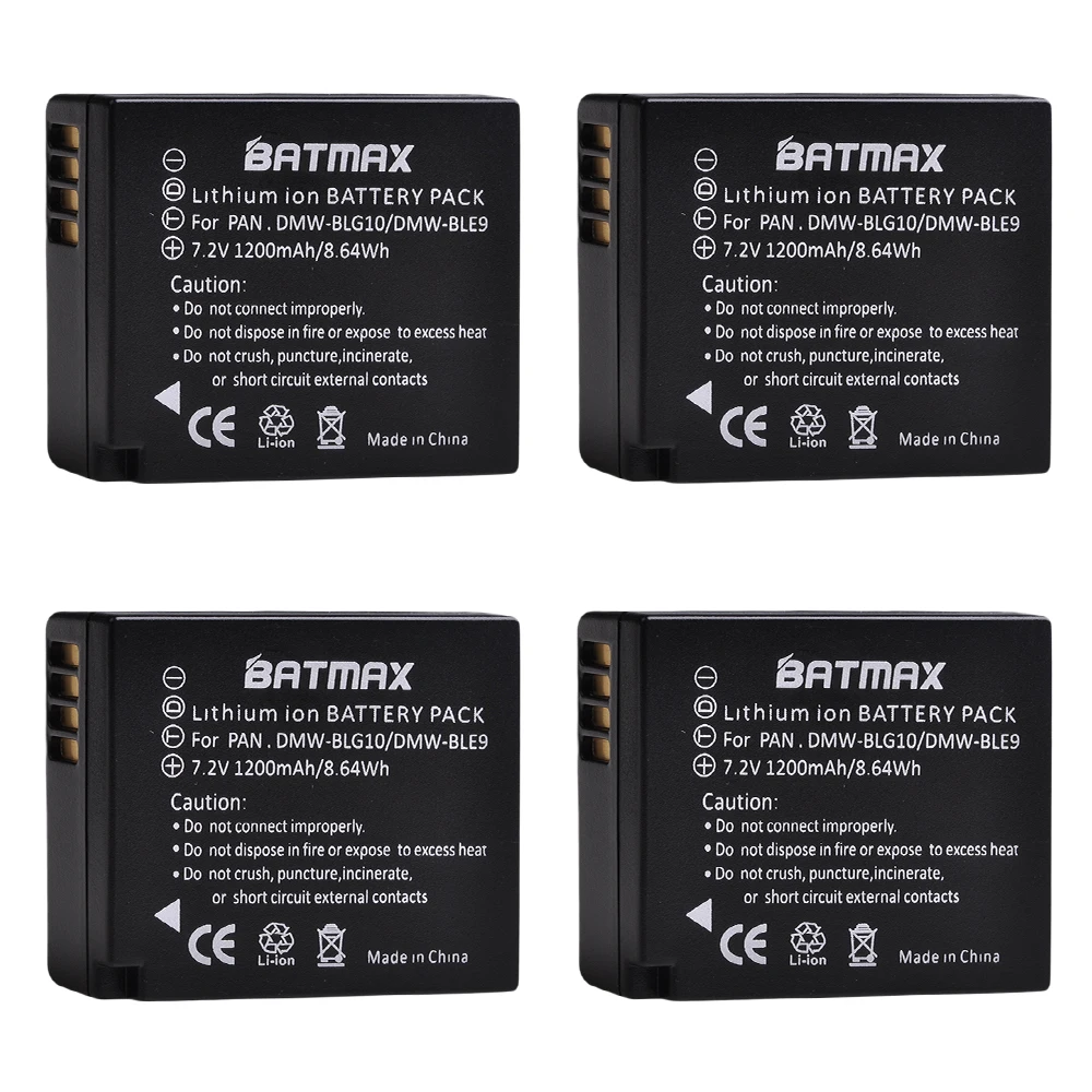 2 шт. DMW-BLG10 BLG10E BLG10PP BLE9 BLE9E батареи для цифрового фотоаппарата Panasonic Lumix DMC GF6 GX7 GF3 GF5 ZS100 ZS60 LX100 GX85 DC-ZS70 GX80 - Цвет: 4Pcs