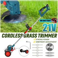 electric grass trimmer cordless lawn mower hedge trimmer adjustable handheld garden pruning power tool for makita li ion battery