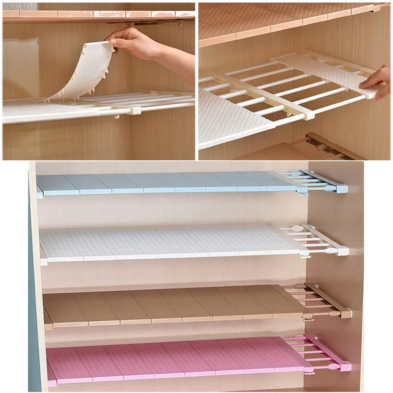 Регулируемый шкаф для одежды ванная кухонный Органайзер хранилище стойка