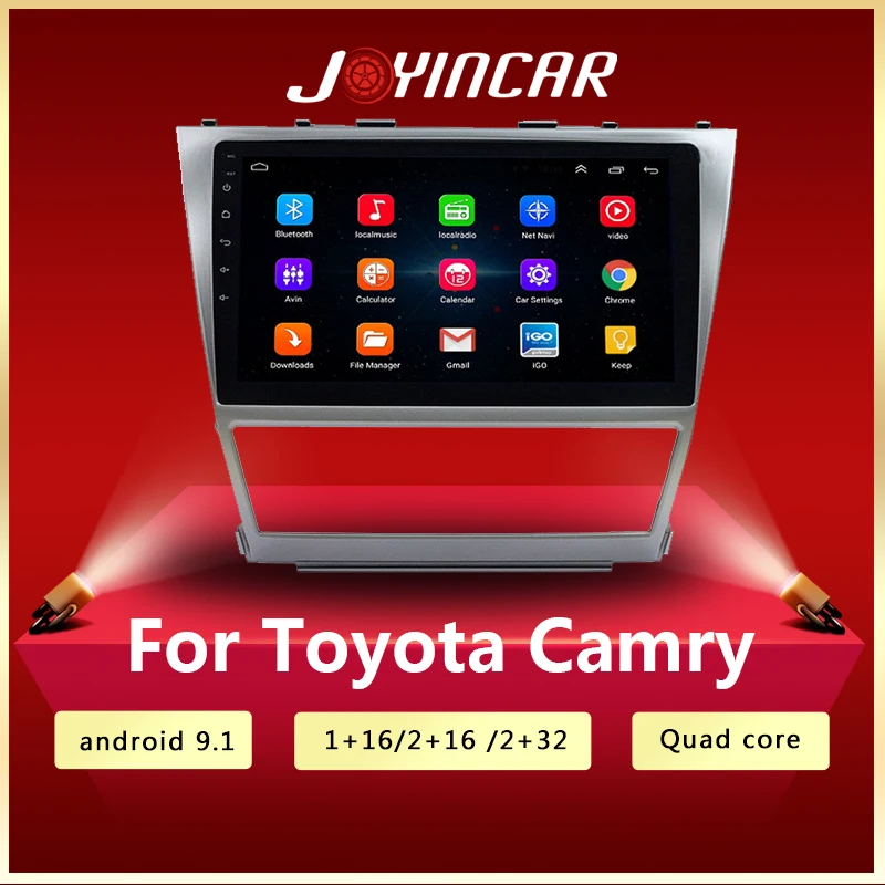 Автомагнитола 2 ГБ + 32 Android мультимедийный видеоплеер навигация GPS Wi Fi din для Toyota Camry