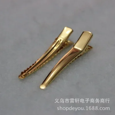 60mm gold 10X3,5/4,5/6 см острые Аллигатор Заколки для волос ручной работы; заколка для волос аксессуары для ручной работы - Цвет: 60mm gold