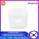 Электрическая рисоварка Xiaomi Mijia 1,6l DFB201CM, мини-машина для приготовления риса, интеллектуальная установка, светодиодный дисплей, приложение Smart