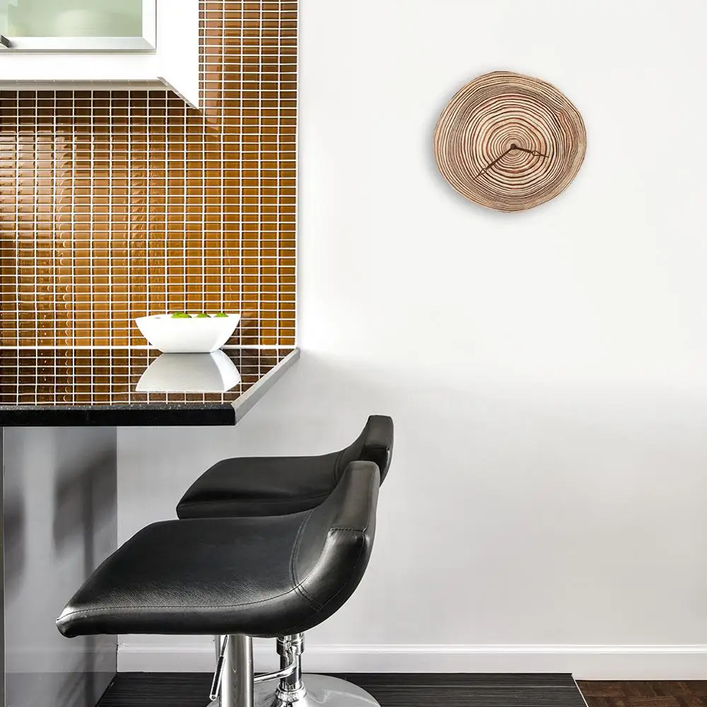 Настенные часы с мраморным рисунком простые декоративные креативные в