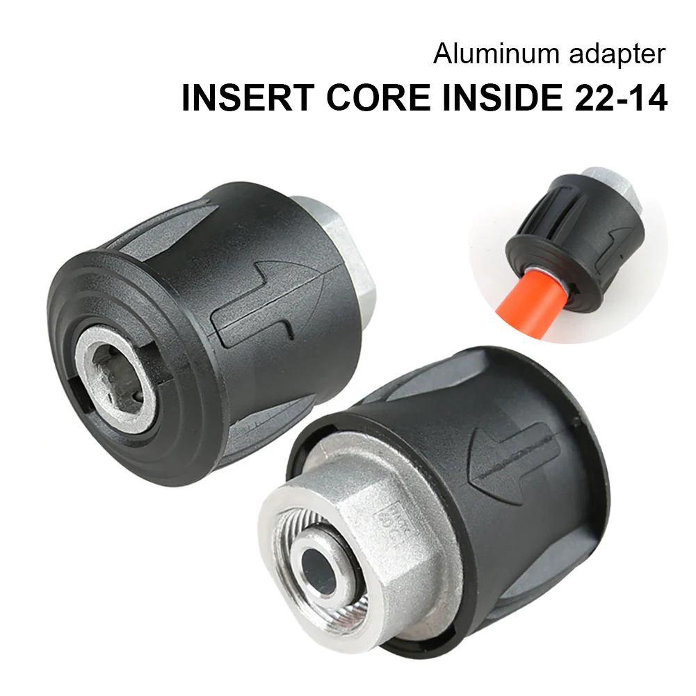 

Pressure Washer Adapter Kit Quick Connect Power Washer Quick Release Fitting M22x14mm Connector for Karcher K Series