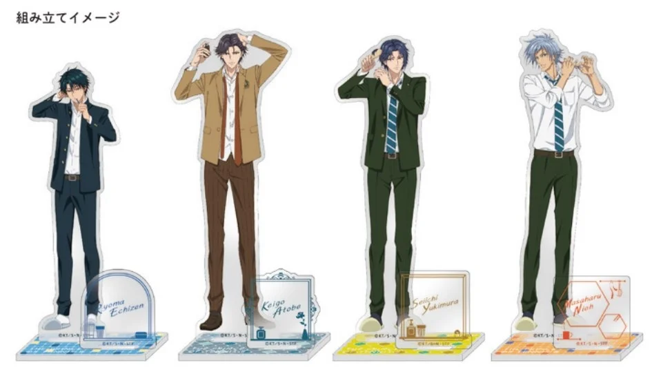 

Новинка, аниме Принц тенниса, Ryoma Echizen Atobe Keigo Fuji Syusuke, акриловая фигурка, стенд, демонстрационная модель, тарелка, декор для стола, Рождественс...