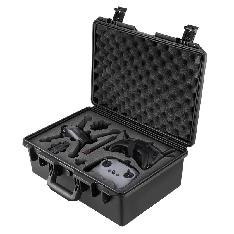 安い プロ防水ドローンボックストラベル収納袋ポータブルハードキャリングケースdji Fpvコンボカメラアクセサリー
