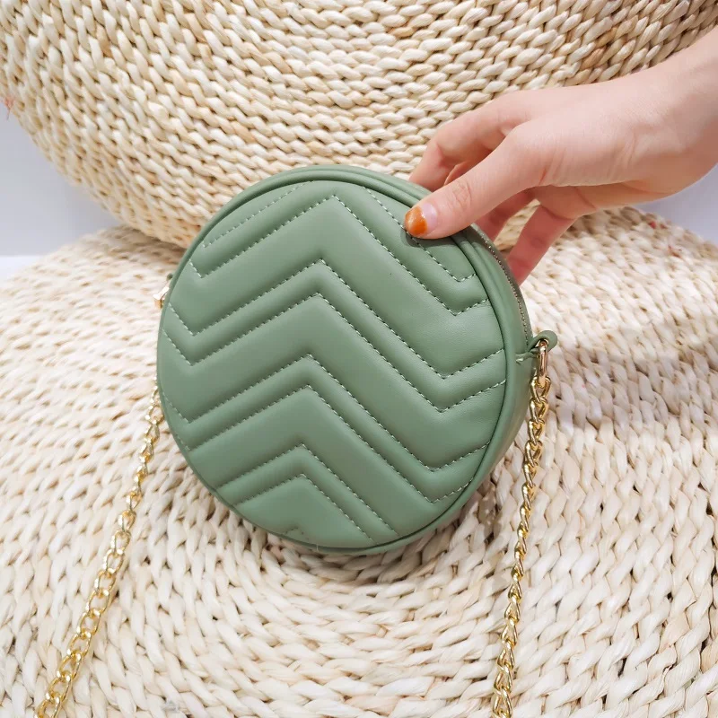 

Small Round Crossbody Bags For Women Designer Handbags Red Embroidery Girls Bags