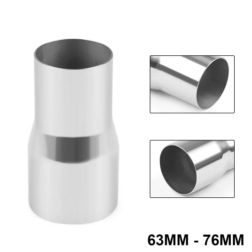 63 To 76mm Запчасти из нержавеющей стали Сменный адаптер Редуктор выхлопной трубы Впускной прочный автомобильный турбо интеркулер Универсальный - Цвет: 63 To 76mm