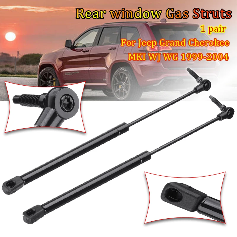 

2pcs Car Bonnet Hood Tailgate Rear Window Lift Bracket Supports Gas Spring For Jeep Grand Cherokee WJ WG 1999 - 2003 2004