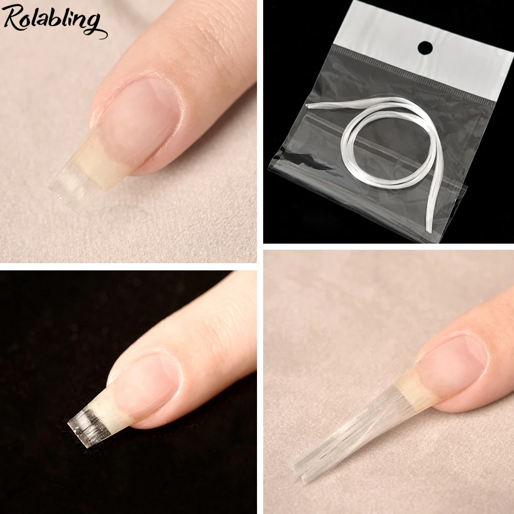 Лак для ногтей из шелка стекловолокна наращивания формы 1 2 м/2 0 м/4 М УФ гель здание