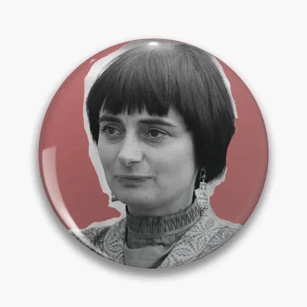 

Agnes Varda Customizable Soft Button Pin Cartoon Creative Cute Lover Clothes Decor Lapel Pin Collar Funny Jewelry Metal Women