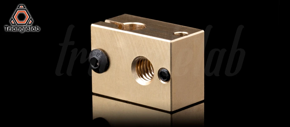 Медный медный нагревательный прибор блок для E3D copper hotend для 3D принтера высокая температура для закаленной стали V6 сопла/titan экструдер
