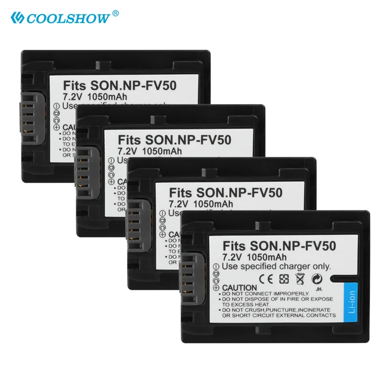 

NP-FV50 NP FV50 NPFV50 NP-FV30 NP-FV40 Camera Battery 1050mAh For Sony HDR-CX150E HDR-CX170 HDR-CX300 Batterie