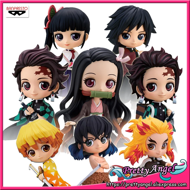 PrettyAngel Подлинная фигурка Banpresto Q Posket Demon Slayer: Kimetsu no Yaiba Tanjiro NEZUKO Zenitsu Inosuke