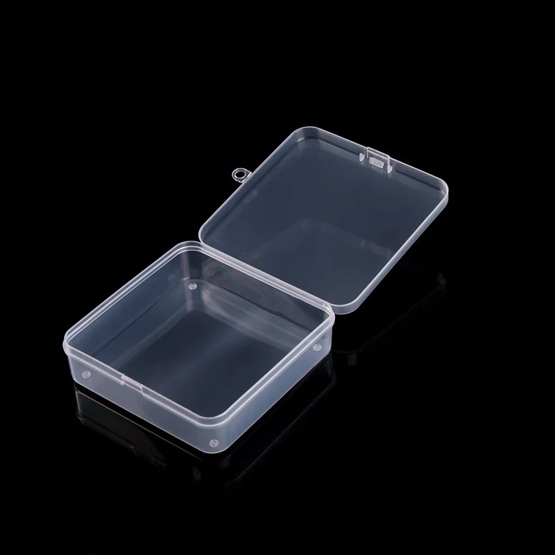 

3 Sizes Plastic Storage Box With Lid Travel Portable Clear Baby Infant Teether Case Holder Baby Pacifier Chain Storage Organizer