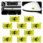 Этикетка для автомобиля феррари 11 мм x 18 мм, наклейка на корпус, эпоксидная Модифицированная Этикетка 3D для автомобиля осел