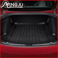 hot car front trunk storage mat cargo tray back trunk waterproof protective pads compatible for tesla model 3 three front box