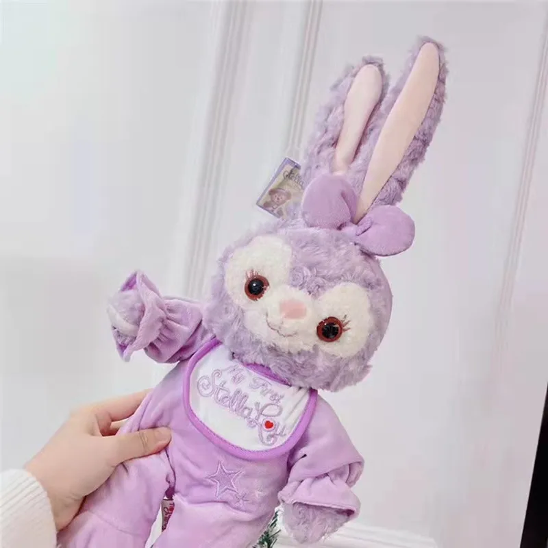 

Пижама из мультфильма Disney Duffy Good Friend StellaLou, плюшевая игрушка, милый пурпурный кролик, мягкая набивная кукла, детский подарок, 50 см