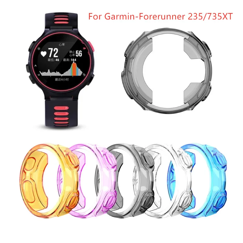 

Shockproof Light-weight transparent Case for -Garmin Forerunner 235/735XT Protector Shell Ultra-Thin Protective Cover Case