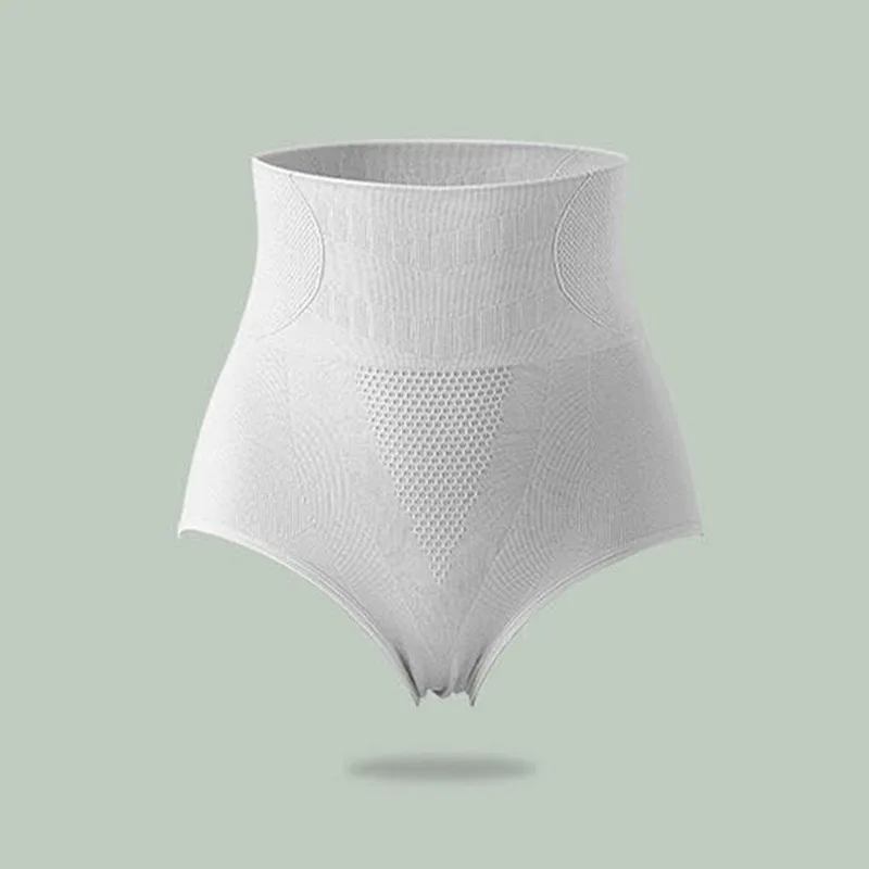 

HEFLASHOR Graphene Lace Large Size Panties Ladies Triangle High Waist Belly Pants Hip Warm Panties