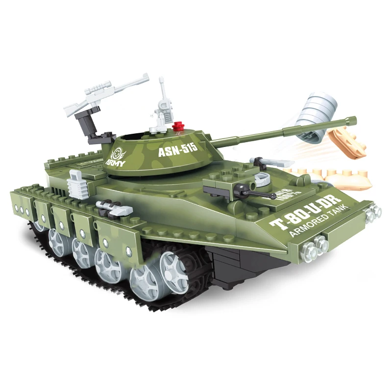 AUSINI конструктор городская модель военного танка игрушки для мальчиков