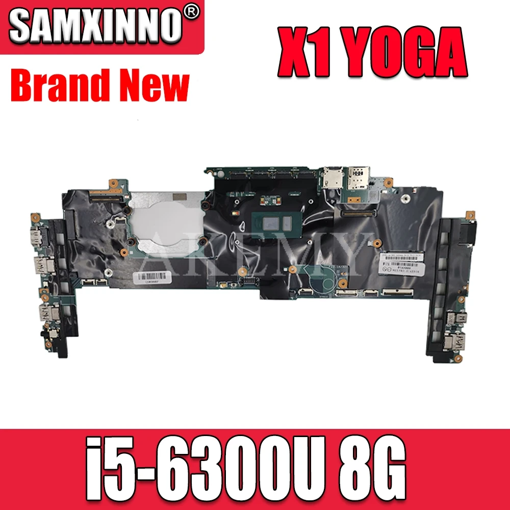

SAMXINNO For Lenovo Thinkpad X1 YOGA 14282-2M Laotop Mainboard 14282-2M Motherboard with i5-6300U CPU 8GB RAM